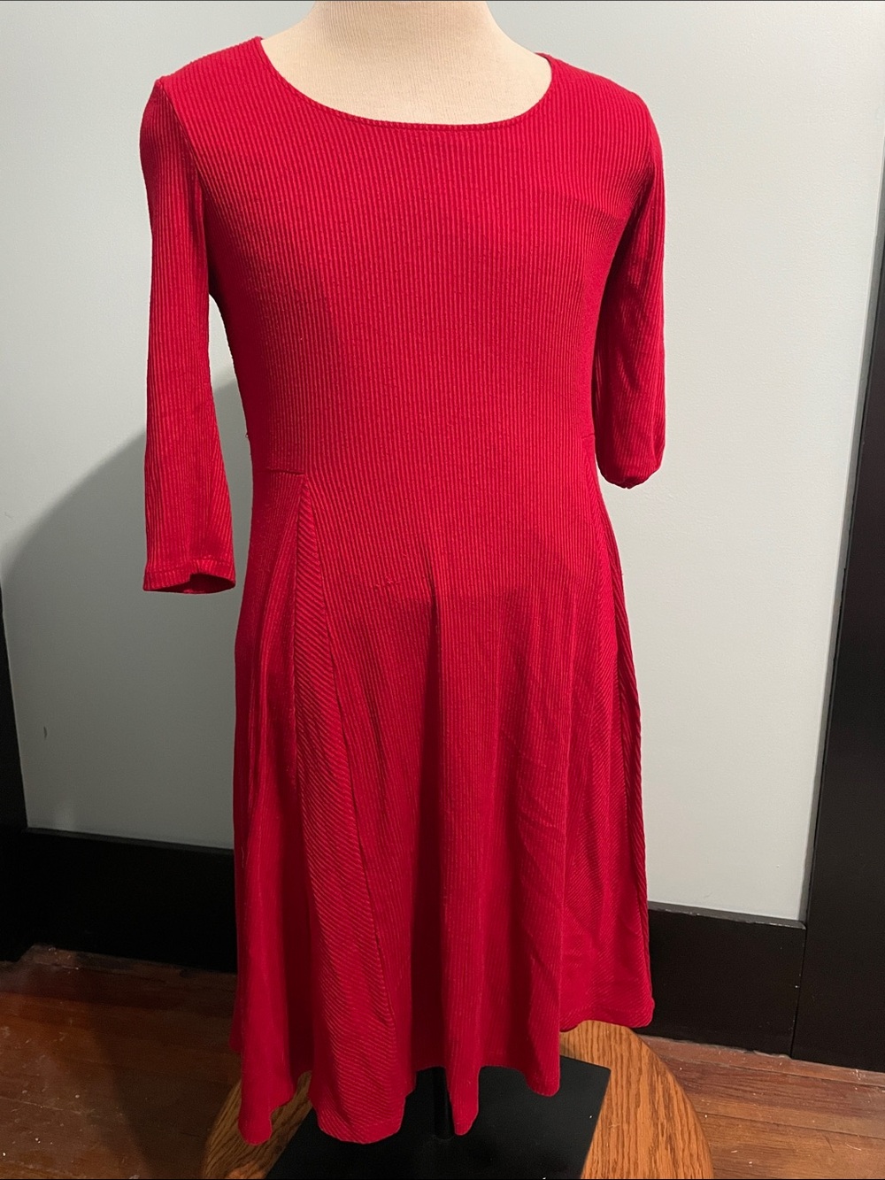 Robbie Bee Petite Extra Large XL Red Midi Dress